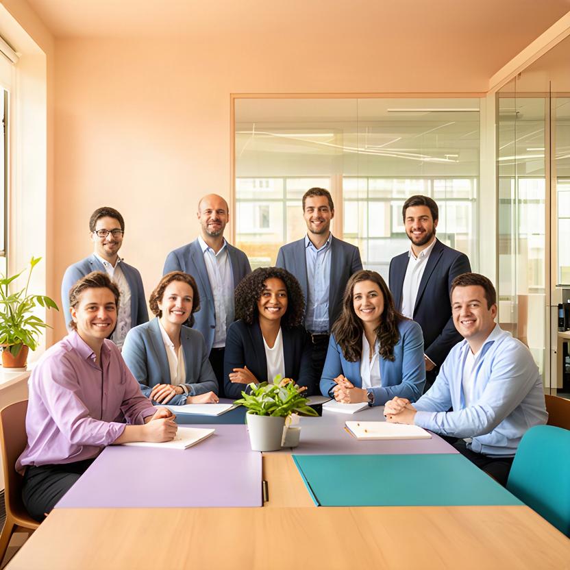 Una's Quantify team collaborating inside its Gas Hill office in Norwich